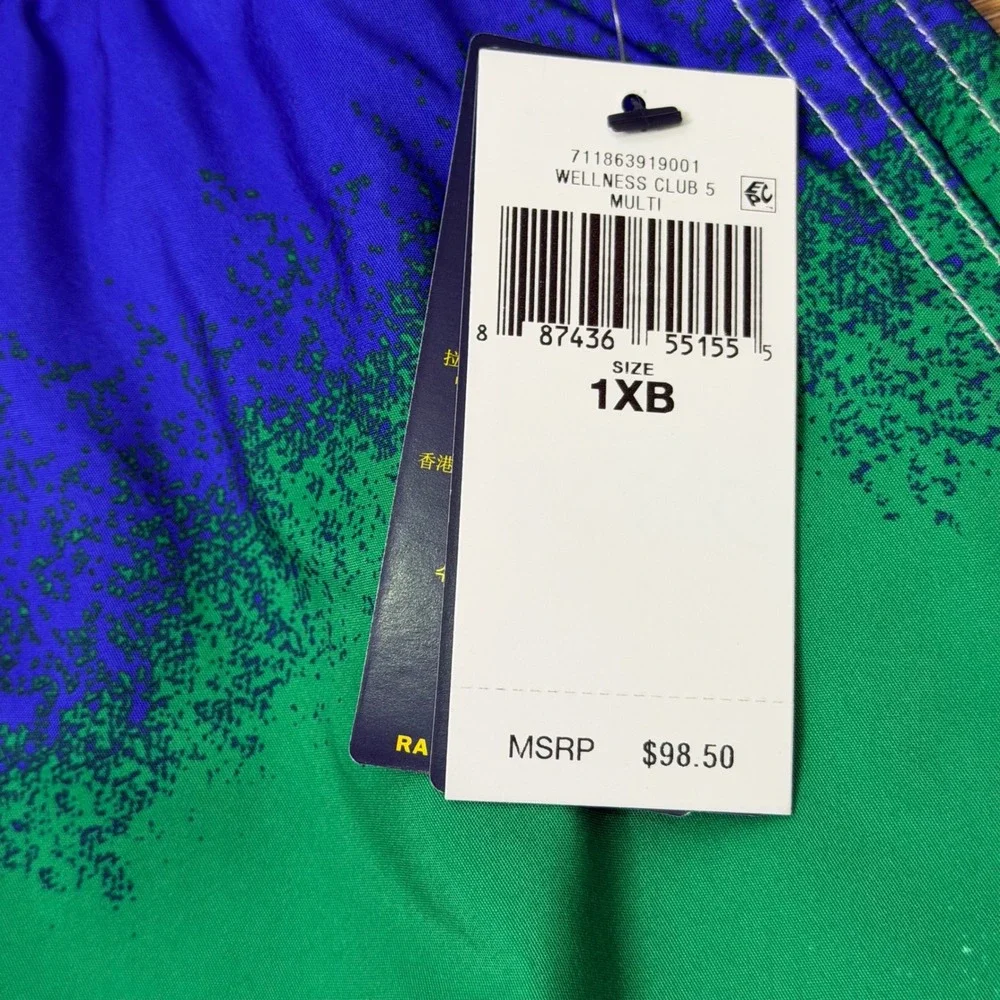 Polo Ralph Lauren Swim Trunks Mens 1XB‎ Blue Colorblock Ombre Board Shorts Pony
